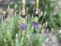 Amethyst and Tourmaline Earrings