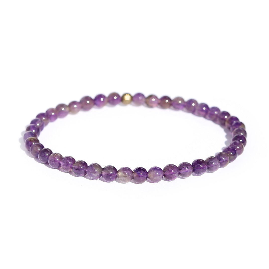Amethyst Delicate Beaded Bracelet