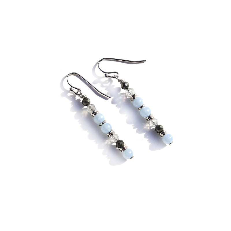 Angelite and Labradorite Earrings