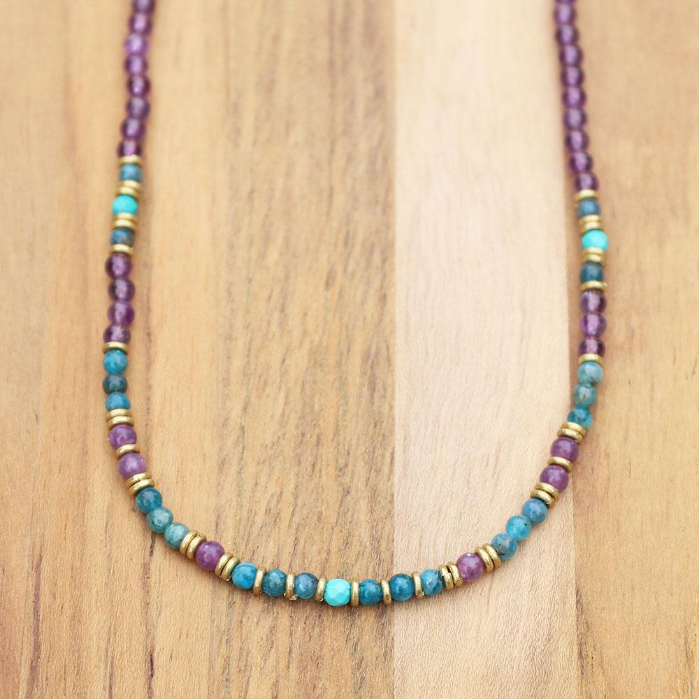 Trendy Delicate Gemstone Necklace