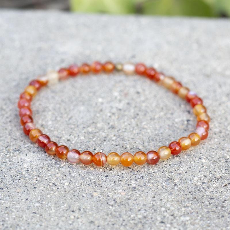 orange gemstone bracelet
