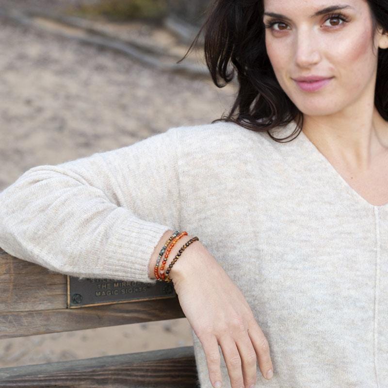 Carnelian and Tigers Eye Jewelry Lifestyle Photo