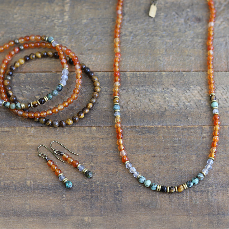 "Vitality and Prosperity" Carnelian Jewelry Bundle