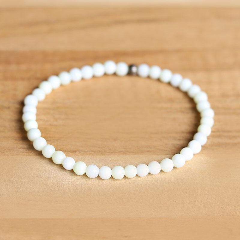 Cream Jade Delicate Bracelet
