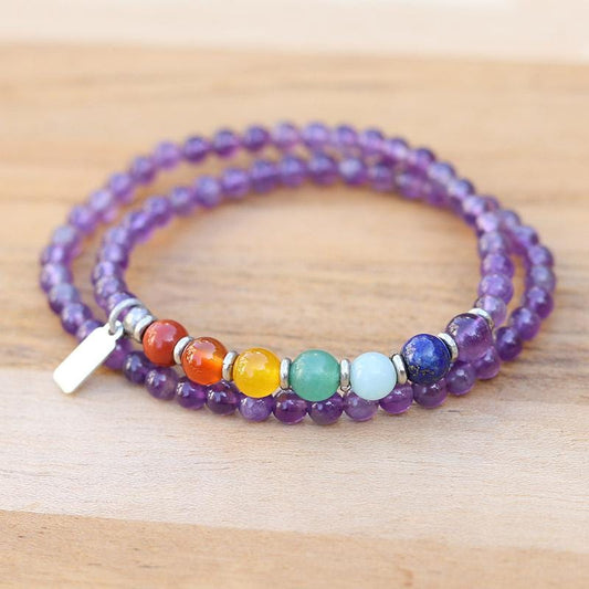 Crown Chakra Wrap Bracelet