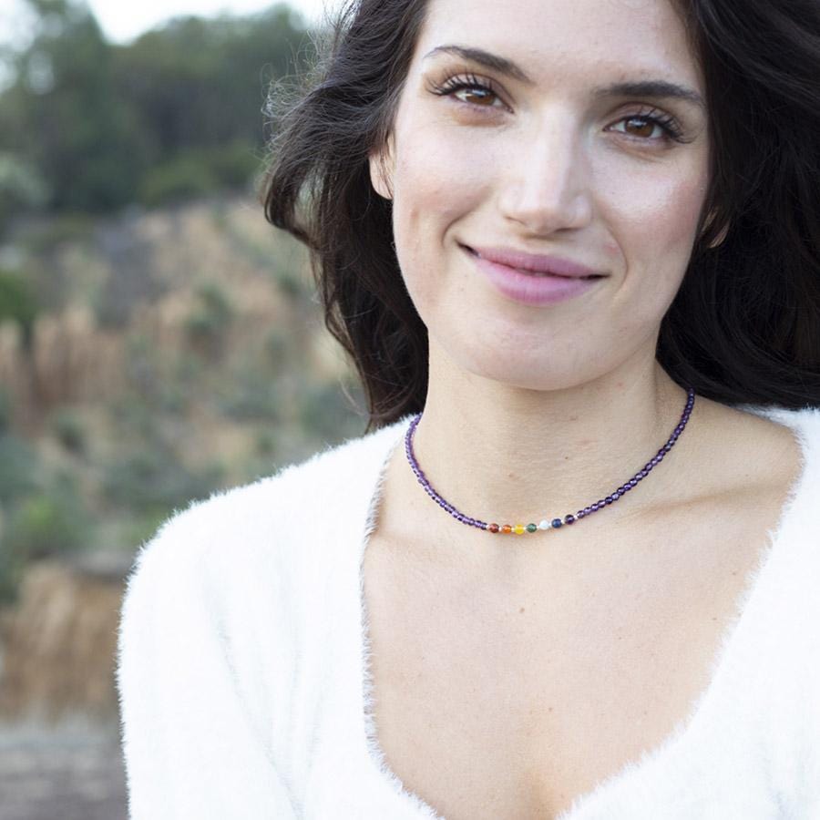 Chakra hotsell choker necklace