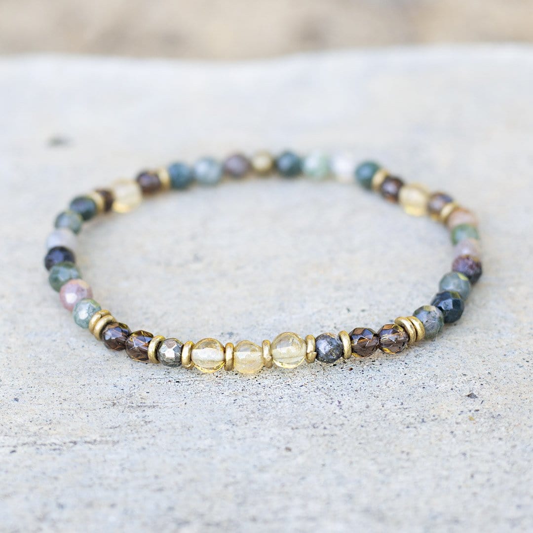 Citrine and Jasper Delicate Bracelet