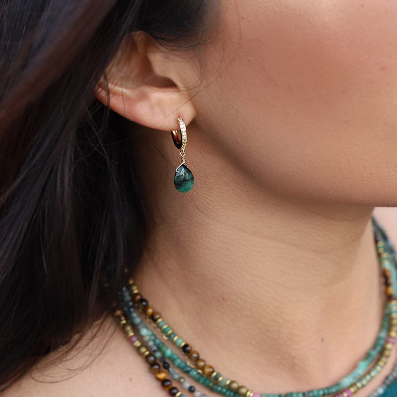 Emerald Luxury Earrings *Final Sale*