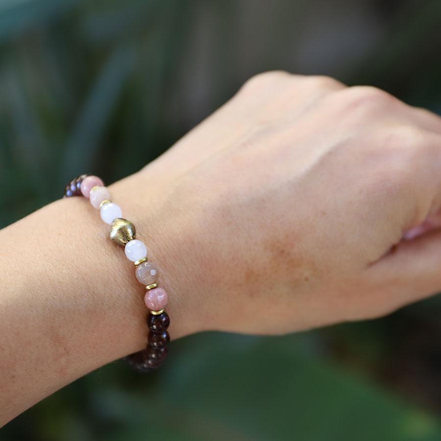 love gemstones beaded bracelet