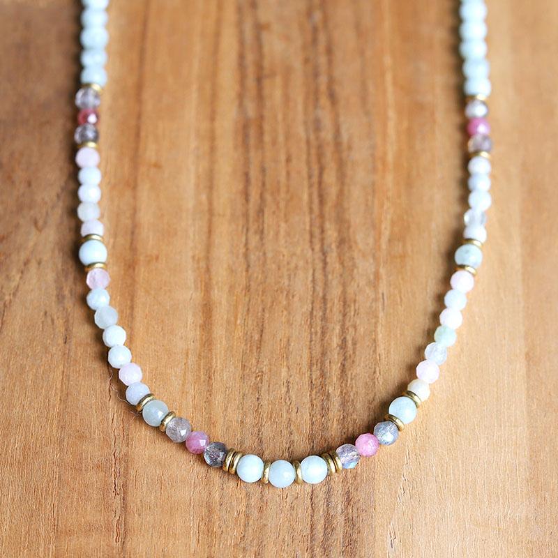 light green gemstone necklace