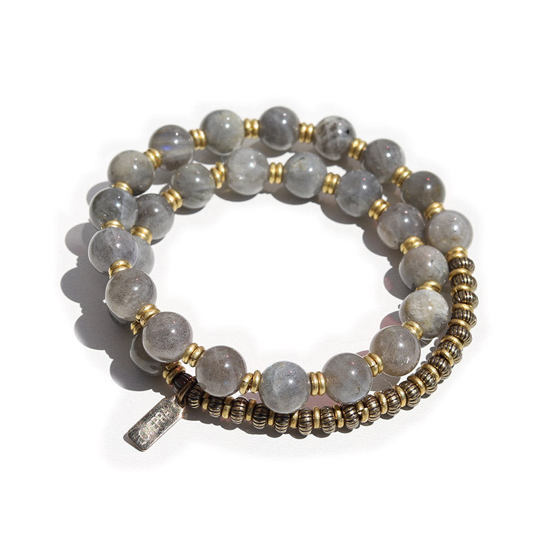 Labradorite Wrist Mala Bracelet