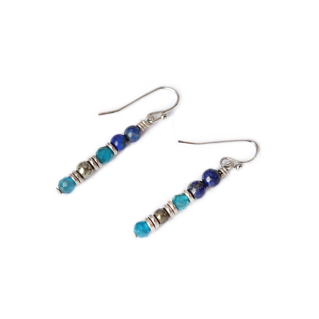 Lapis Lazuli and Apatite Earrings