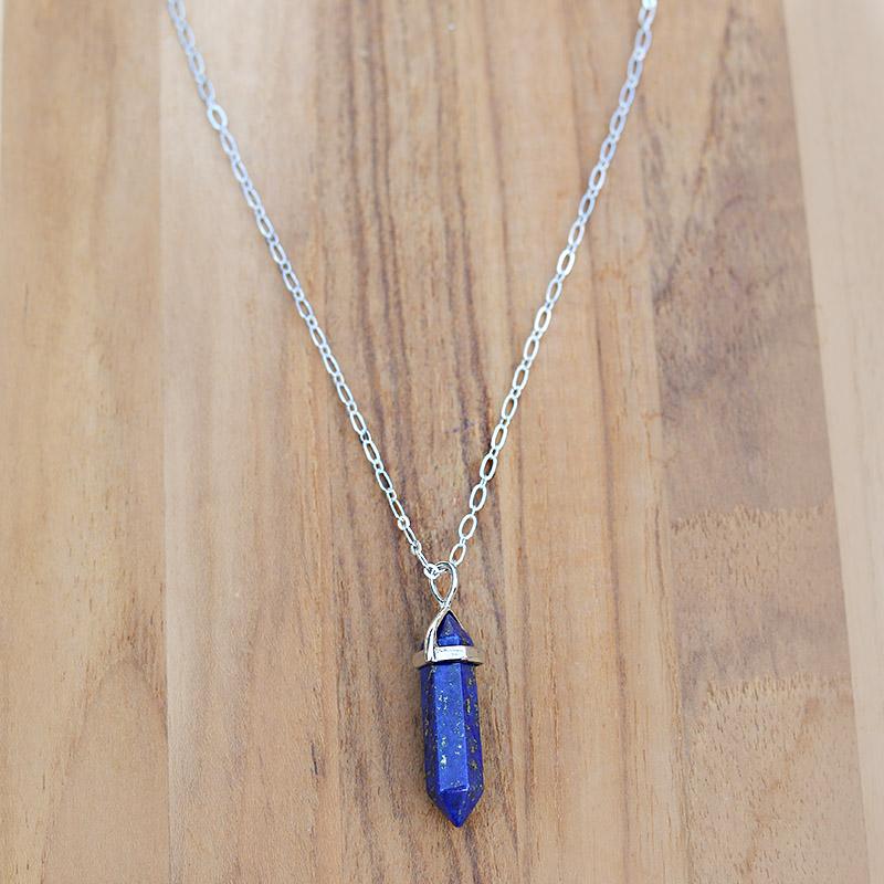 Lapis lazuli Pendant Chain Necklace