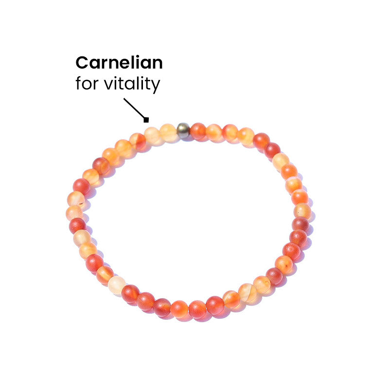 Matte Carnelian Bracelet gemstone meaning