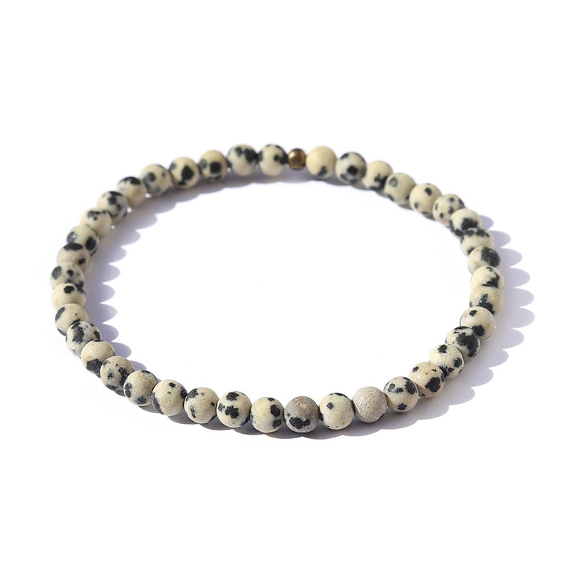 Matte Dalmatian Jasper Bracelet