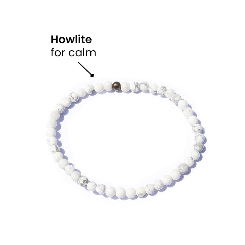 Matte Howlite Bracelet gemstone meaning