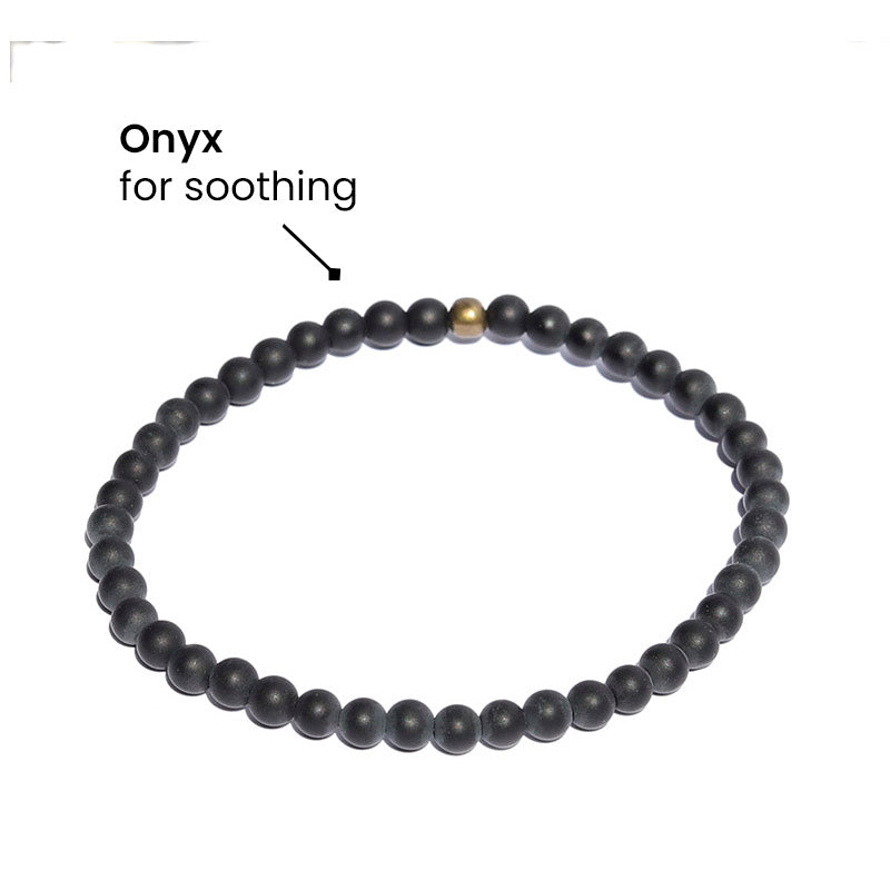 "Soothing" Matte Onyx Bracelet