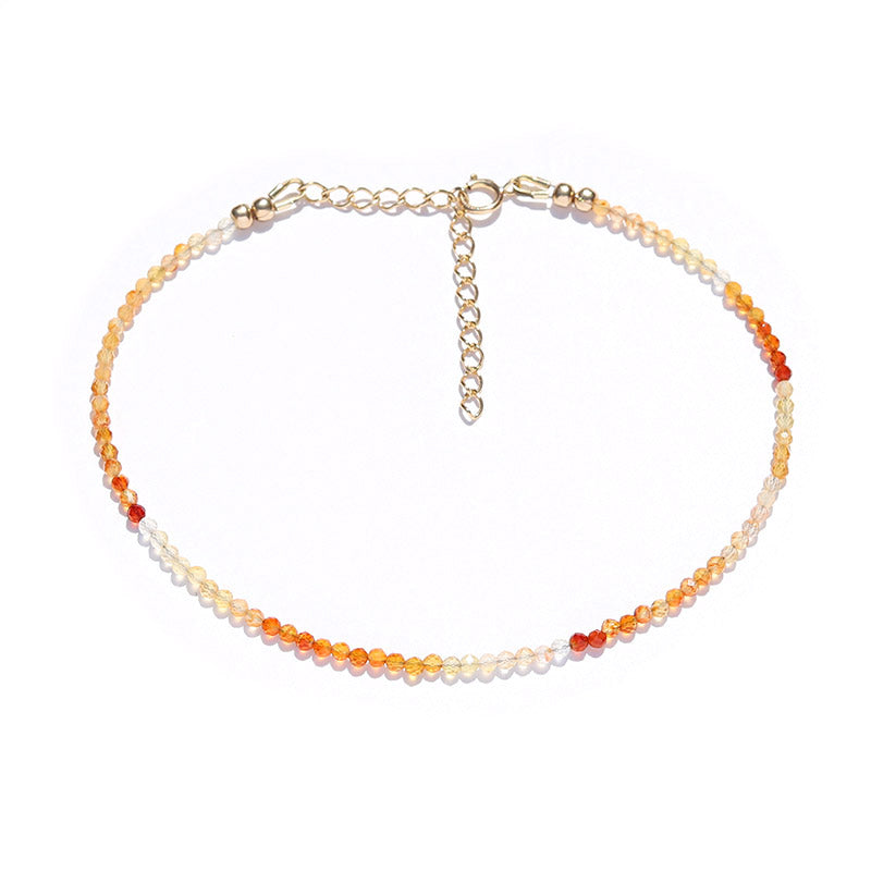 Mexican Fire Opal Luxury Anklet