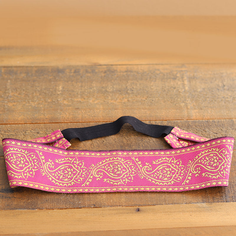 Inspiration and Love, Pink and Gold Headband