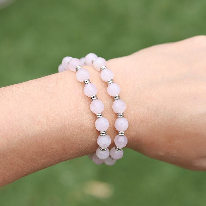 Amazonite Mala Bracelet - Buddhist Wrist Mala, Mala Beads Bracelet