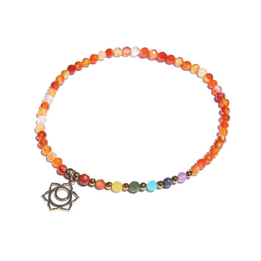 Sacral chakra anklet by Lovepray jewelry