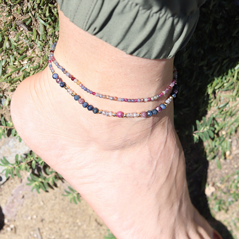 Sapphire Luxury Delicate Anklet