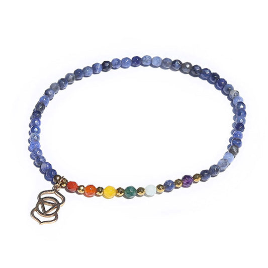 Third Eye chakra anklet by Lovepray jewelry