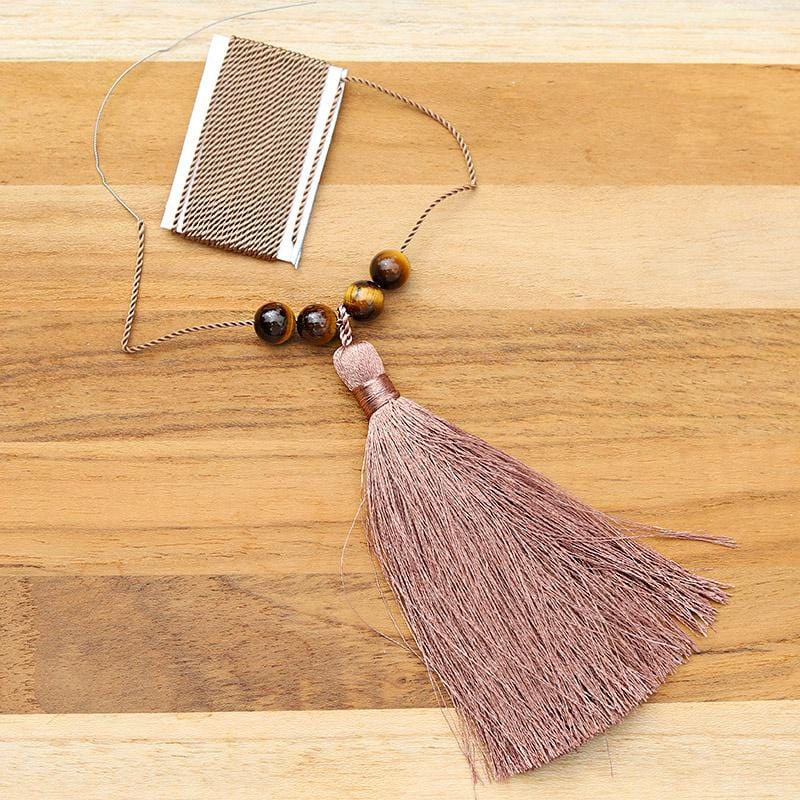 Tigers Eye Mala Necklace Kit