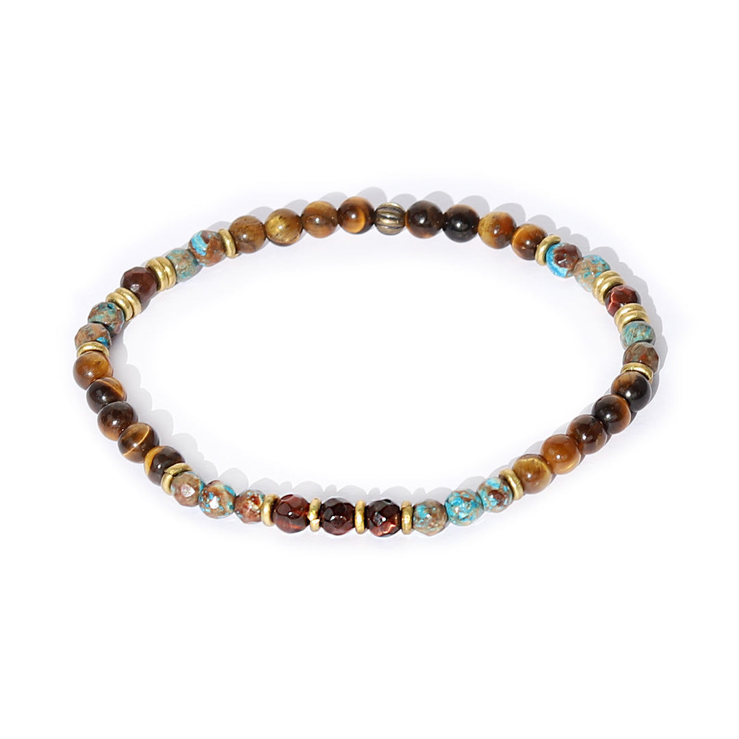 Tigers Eye and Agate Bracelet