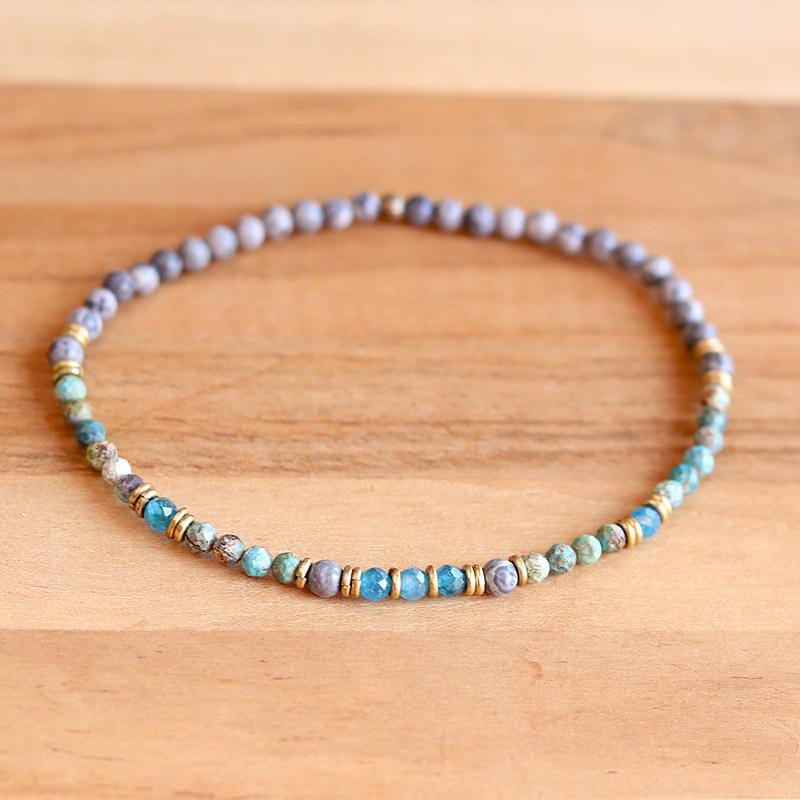 Turquoise and Jasper Anklet