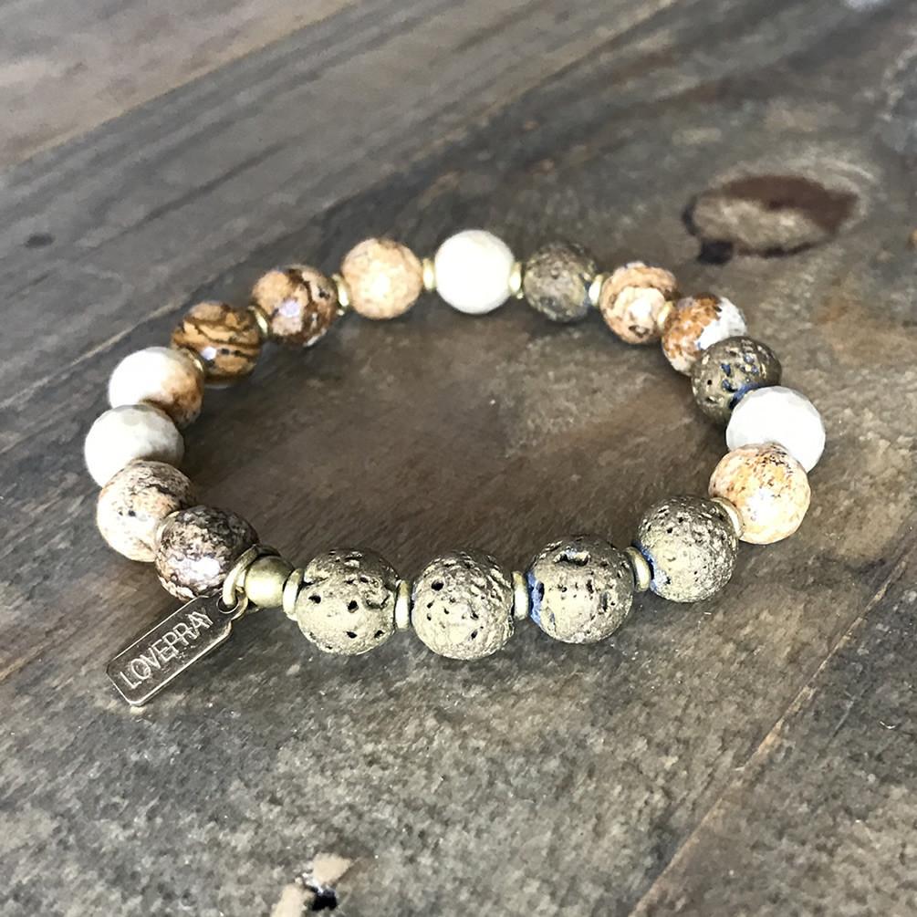 Bracelets - Jasper Essential Oil Diffuser Bracelet