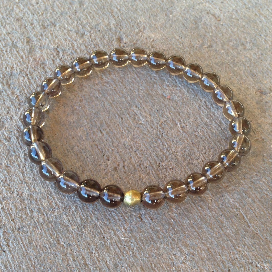 Bracelets - Positivity, Smoky Quartz Mala Bracelet