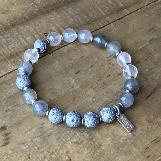 Bracelets - Quartz Crystal Essential Oil Diffuser Bracelet
