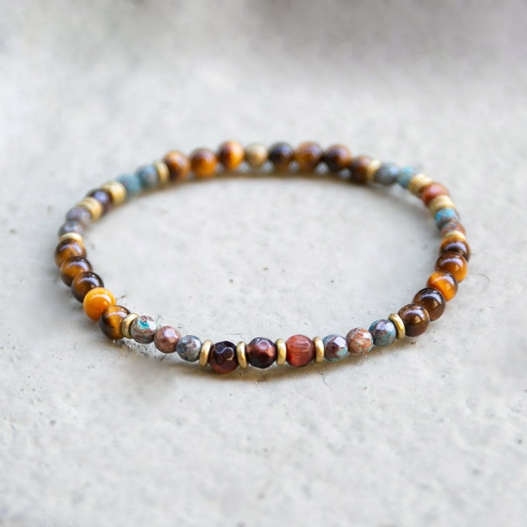 Bracelets - Tiger's Eye And Agate Delicate Bracelet