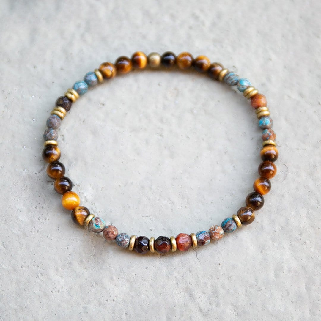 Bracelets - Tiger's Eye And Agate Delicate Bracelet