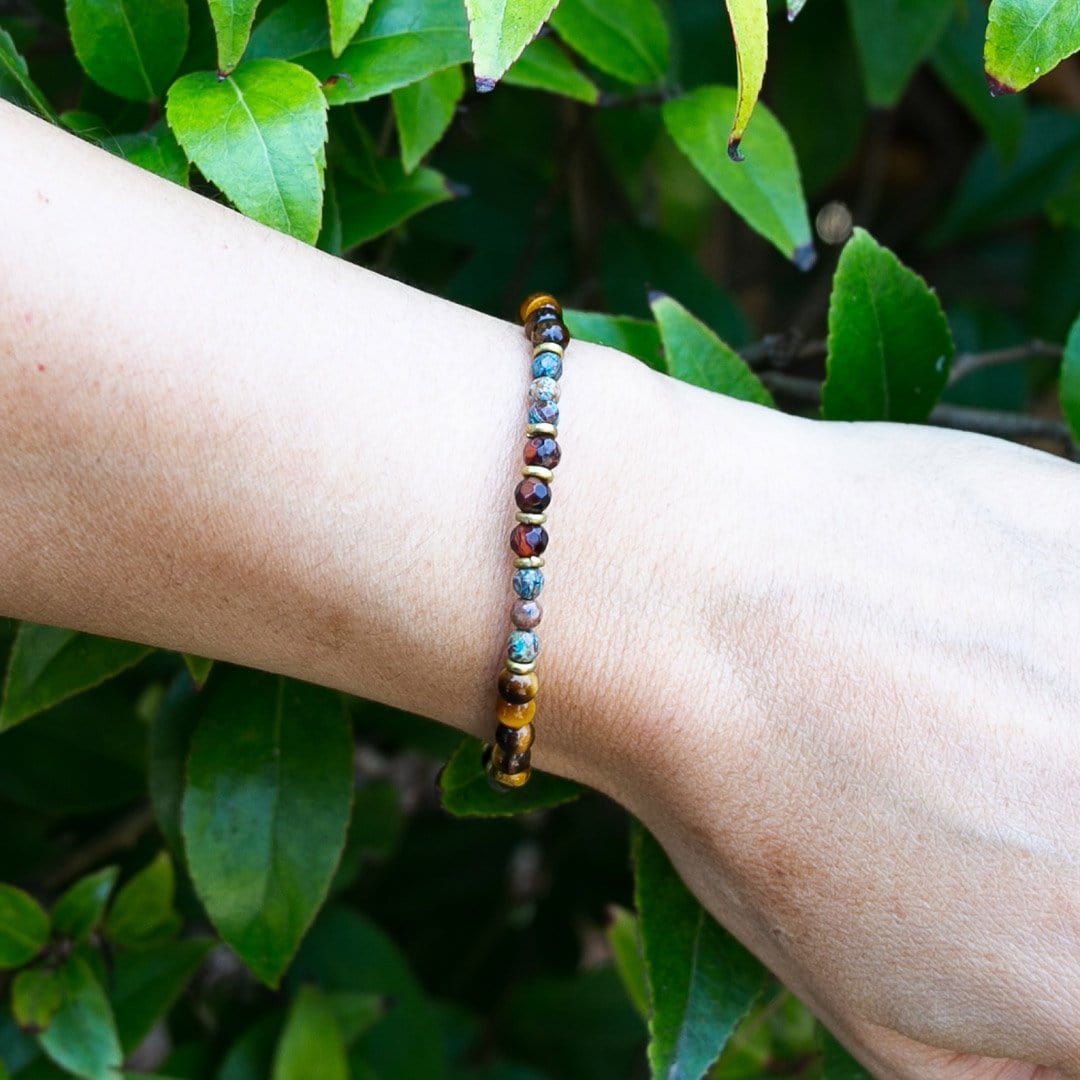 Bracelets - Tiger's Eye And Agate Delicate Bracelet