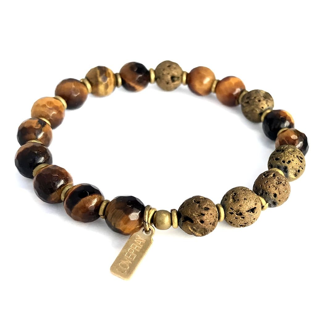 Bracelets - Tigers Eye Essential Oil Diffuser Bracelet