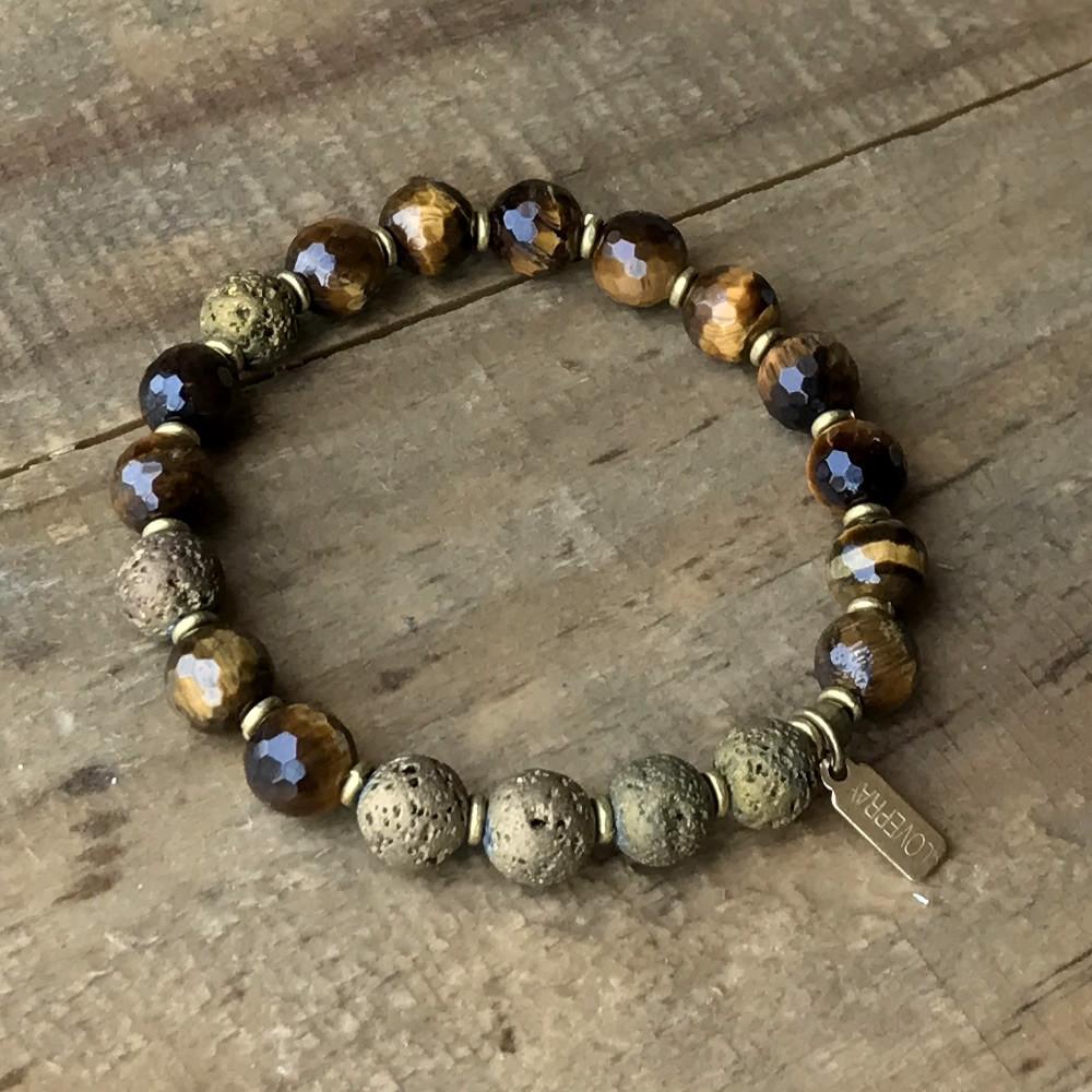 Bracelets - Tigers Eye Essential Oil Diffuser Bracelet