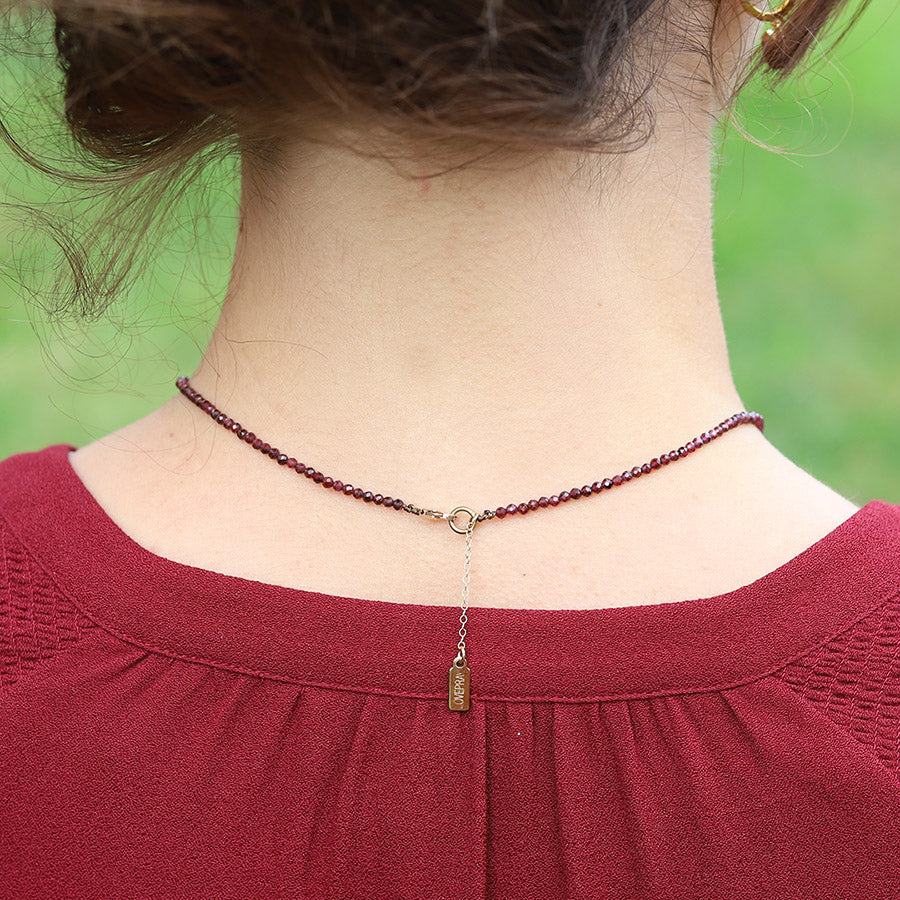 Delicate Garnet Necklace