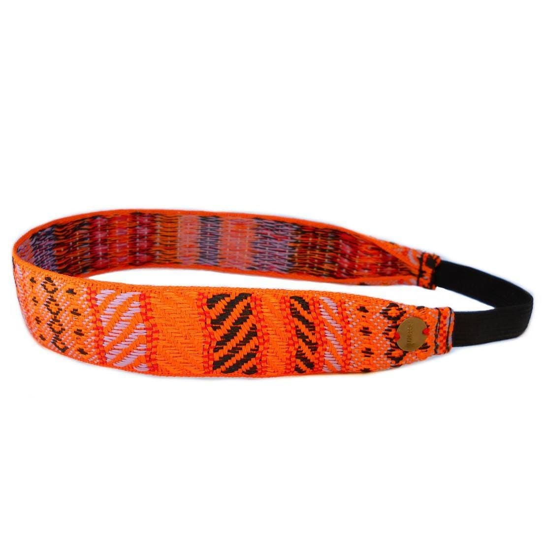 Headbands - Boho Chic Ethnic Orange Headband