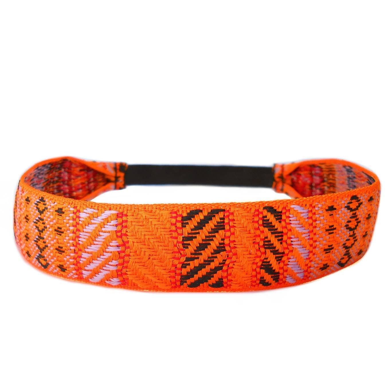 Headbands - Boho Chic Ethnic Orange Headband