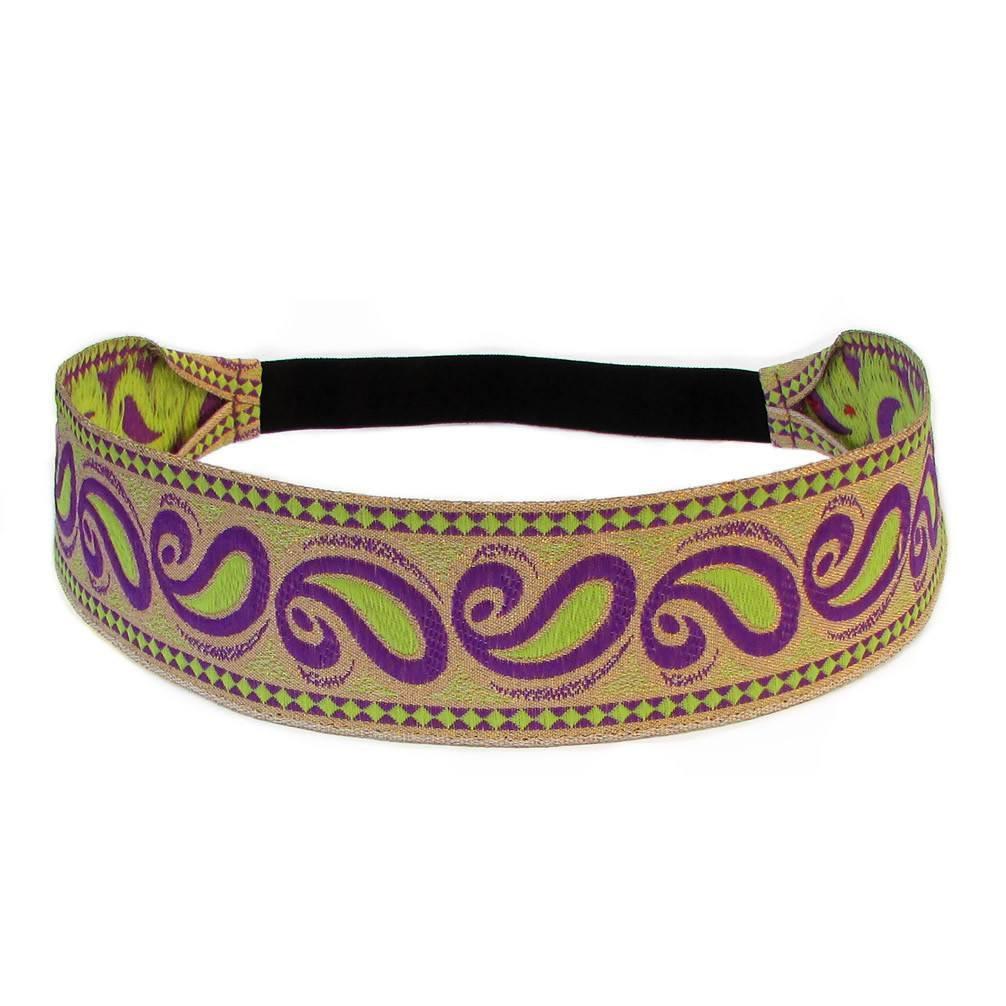 Headbands - Hypnotic, Purple Paisley Headband
