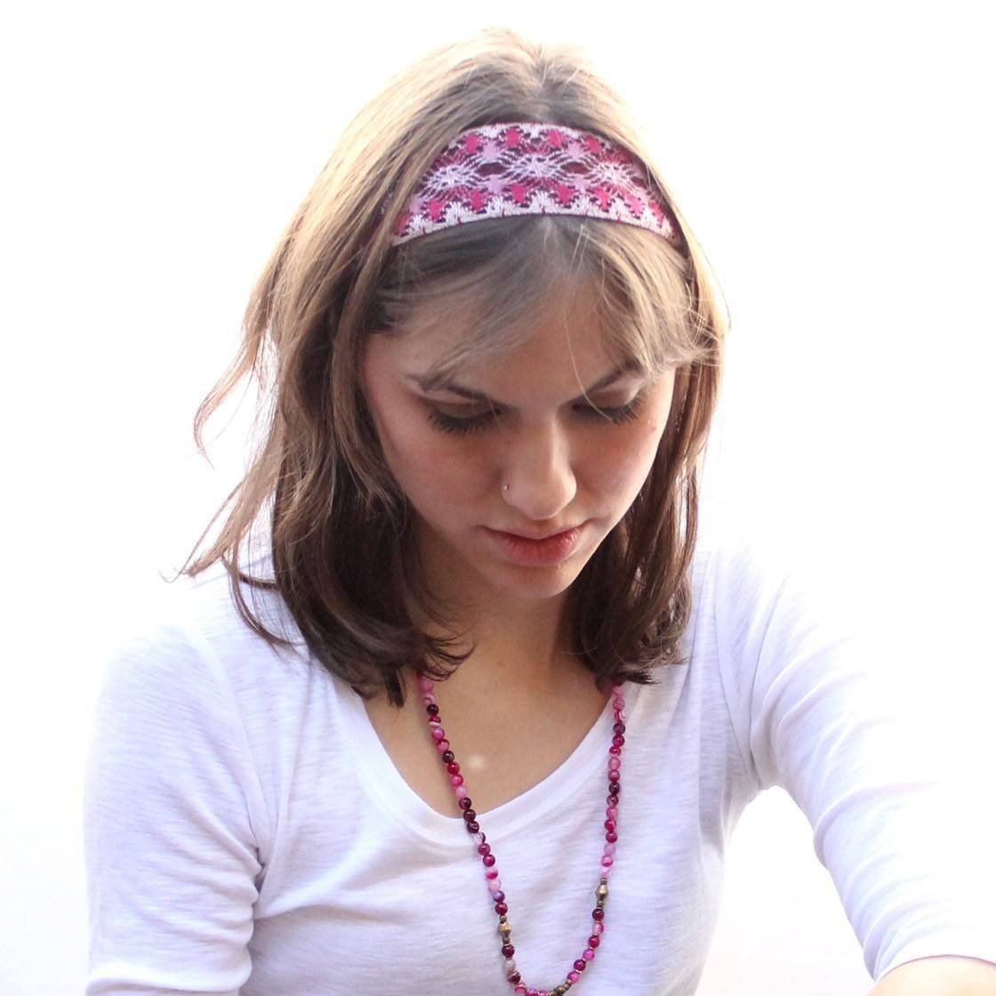 Headbands - Pink Crochet Headband