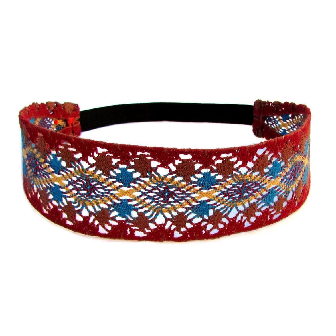 Headbands - Rave, Boho Chic, Multicolor Crochet Earthy Headband