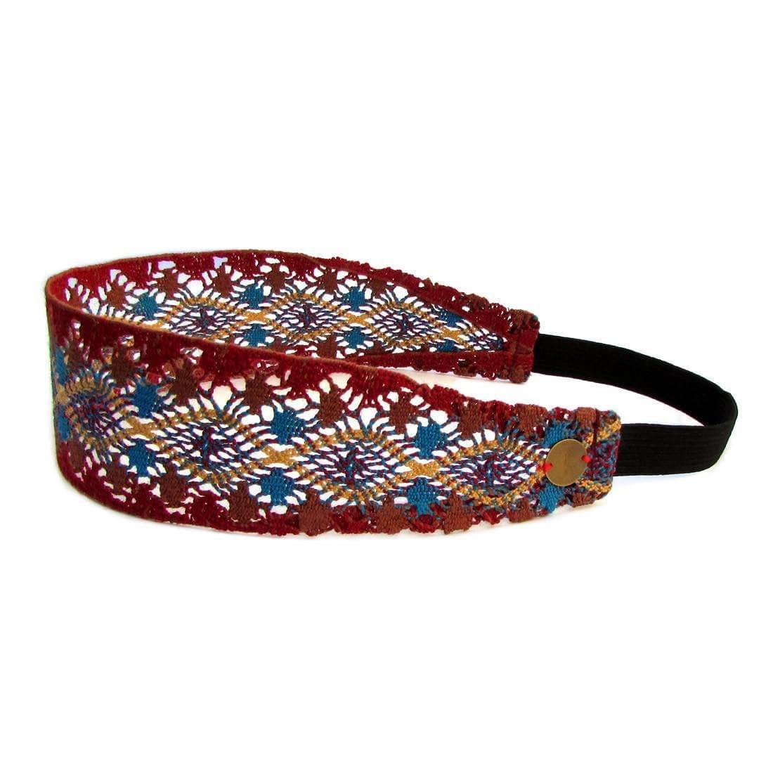 Headbands - Rave, Boho Chic, Multicolor Crochet Earthy Headband