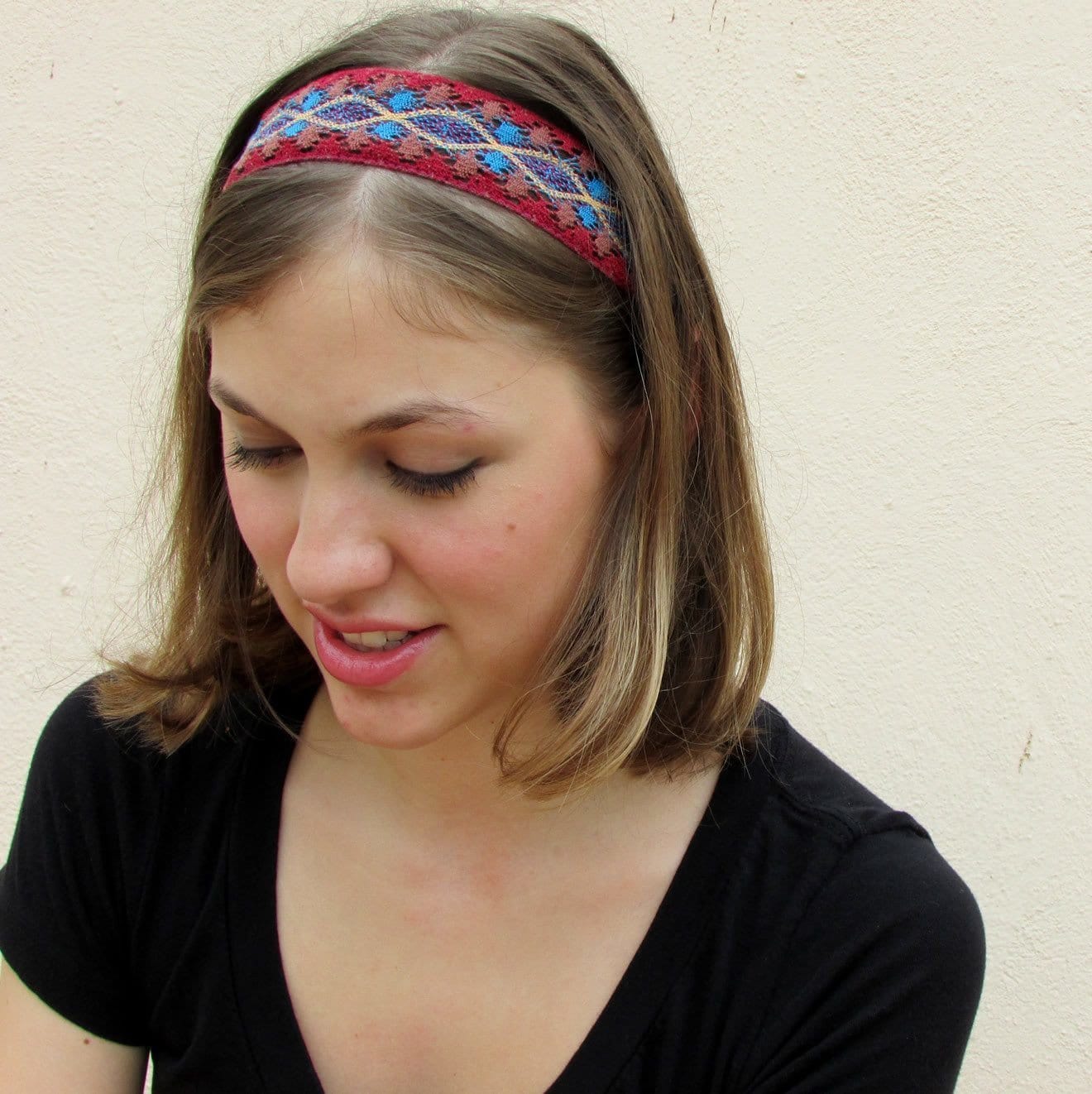 Rave Boho Chic Multicolor Crochet Earthy Headband