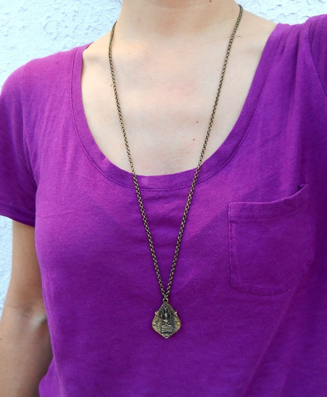 Necklaces - Buddha Pendant Chain Necklace