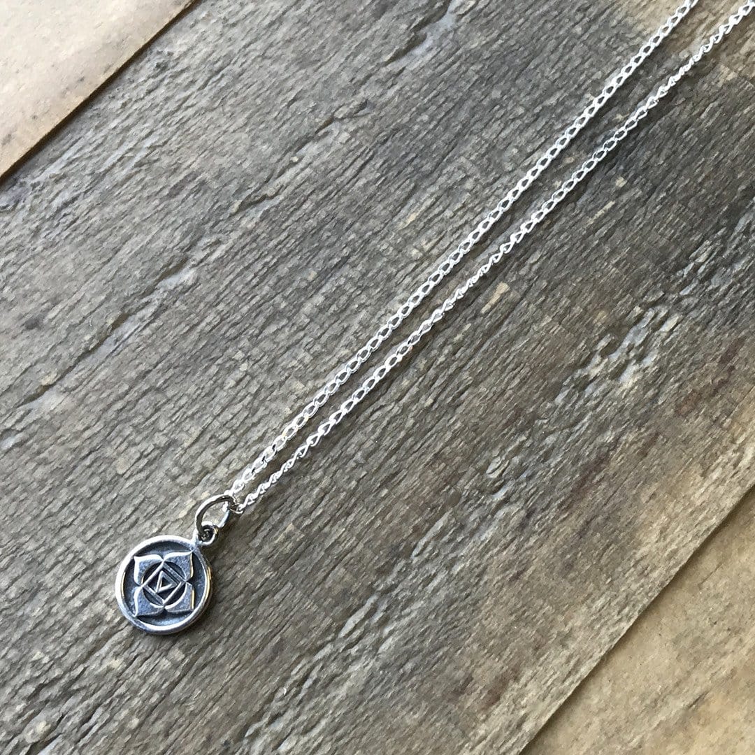 Necklaces - Root Chakra Sterling Silver Chain Necklace