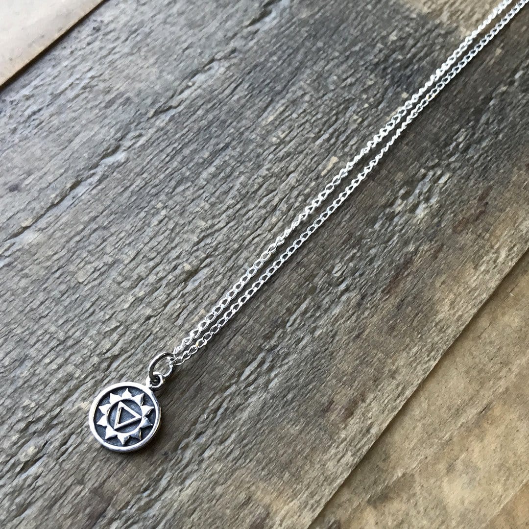 Necklaces - Solar Plexus Chakra Sterling Silver Chain Necklace