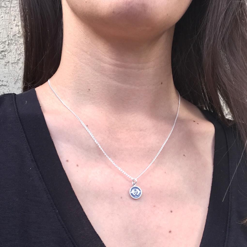 Necklaces - Third Eye Chakra Sterling Silver Chain Necklace